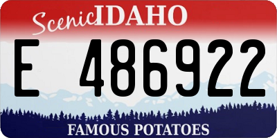ID license plate E486922