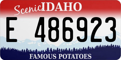 ID license plate E486923