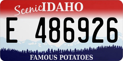 ID license plate E486926