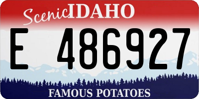 ID license plate E486927