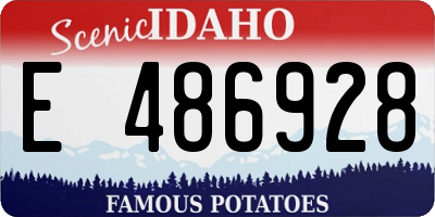 ID license plate E486928