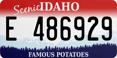 ID license plate E486929