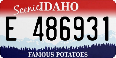 ID license plate E486931