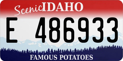 ID license plate E486933