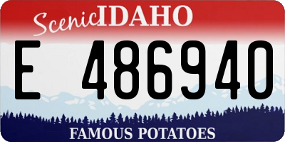 ID license plate E486940