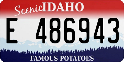 ID license plate E486943
