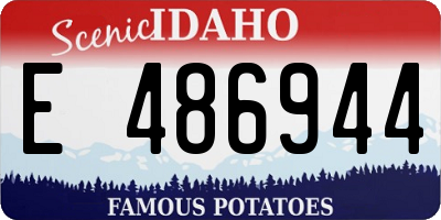 ID license plate E486944