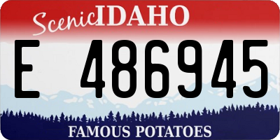 ID license plate E486945