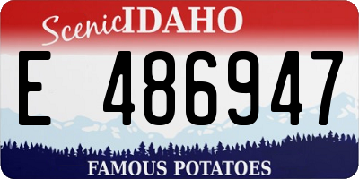 ID license plate E486947