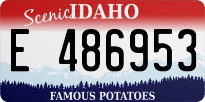 ID license plate E486953