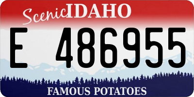 ID license plate E486955