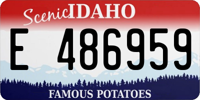 ID license plate E486959