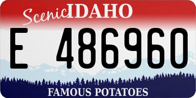 ID license plate E486960