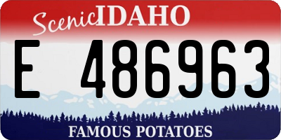 ID license plate E486963