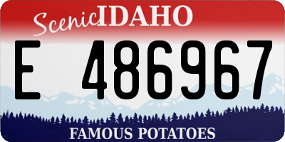 ID license plate E486967