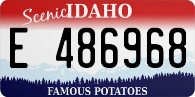 ID license plate E486968