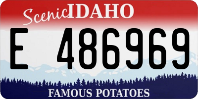 ID license plate E486969