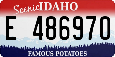 ID license plate E486970