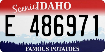 ID license plate E486971