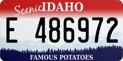 ID license plate E486972