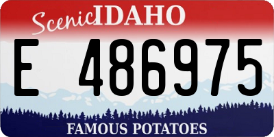 ID license plate E486975