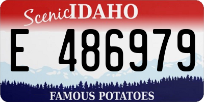 ID license plate E486979