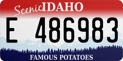 ID license plate E486983