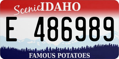 ID license plate E486989