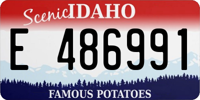 ID license plate E486991