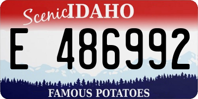 ID license plate E486992