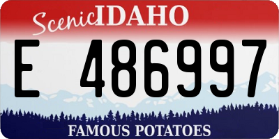 ID license plate E486997