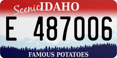ID license plate E487006