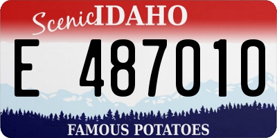 ID license plate E487010