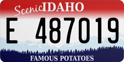 ID license plate E487019