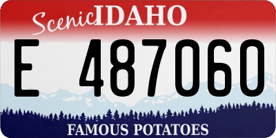 ID license plate E487060