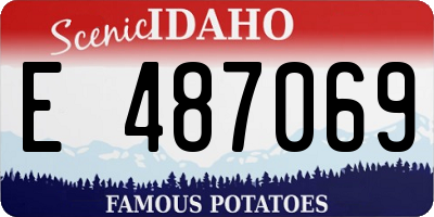 ID license plate E487069