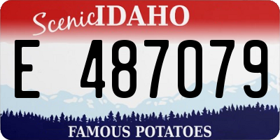 ID license plate E487079