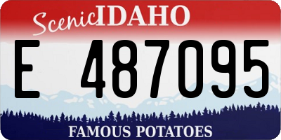 ID license plate E487095