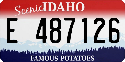 ID license plate E487126