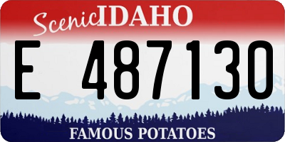 ID license plate E487130