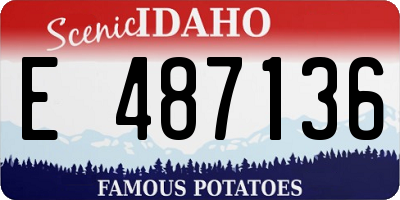 ID license plate E487136