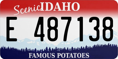 ID license plate E487138