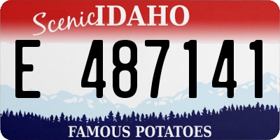 ID license plate E487141