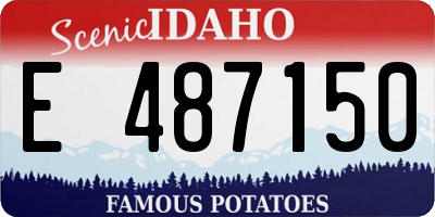 ID license plate E487150