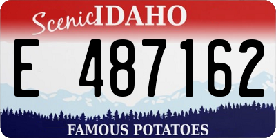 ID license plate E487162