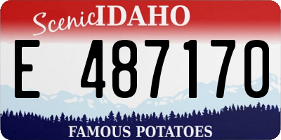 ID license plate E487170