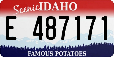 ID license plate E487171