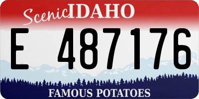 ID license plate E487176
