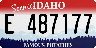 ID license plate E487177
