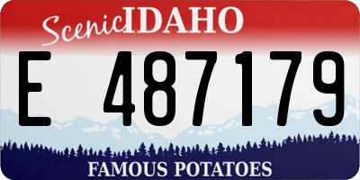 ID license plate E487179